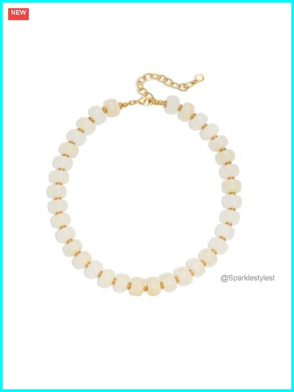 Chunky Resin Beaded Choker Necklace Boho Statement Women's Jewelry